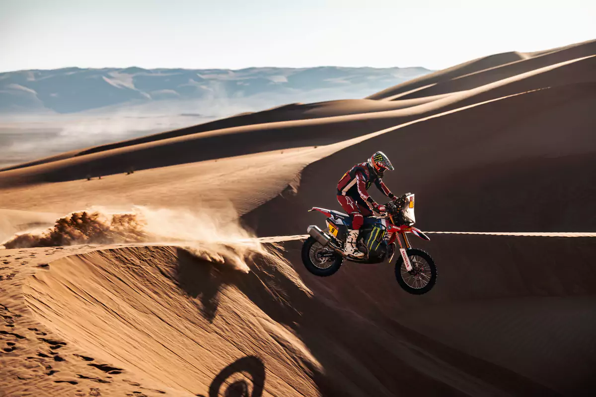 Photo by: Honda / 2020 Ricky Brabec CRF450R Dakar Rally bike
